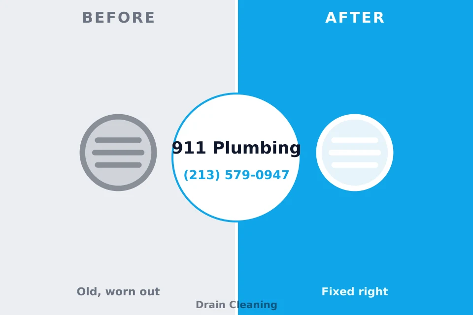 Before and after: plumbing repair Creston, IA